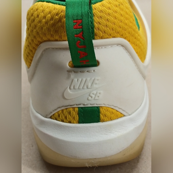 Nike SB Zoom Nyjah 3 White and Yellow Sneakers - Picture 12 of 16